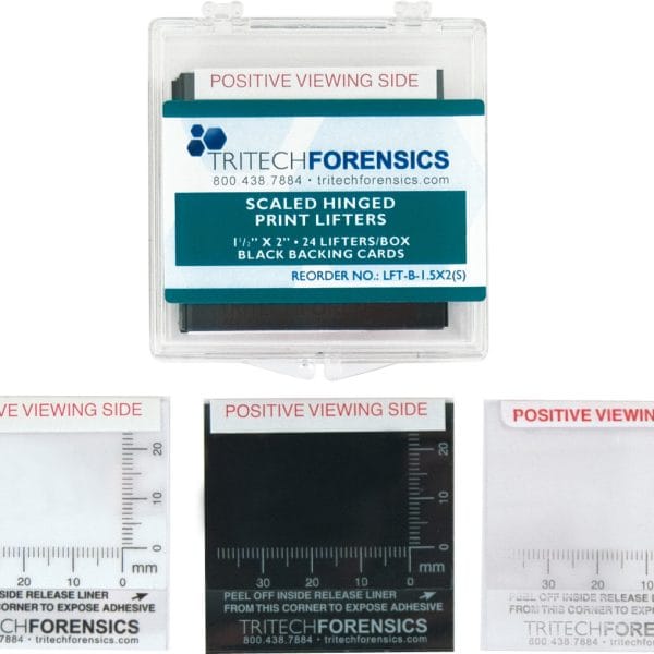 透明帶刻度轉軸式指紋採集片