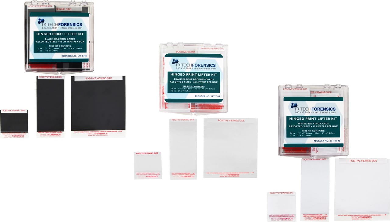 單色刻度雙頁式指紋貼取套組